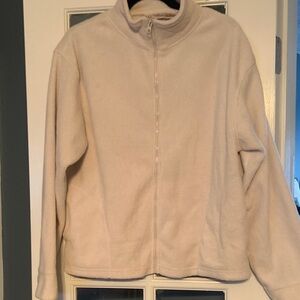 Women's Cream Fleece Jacket